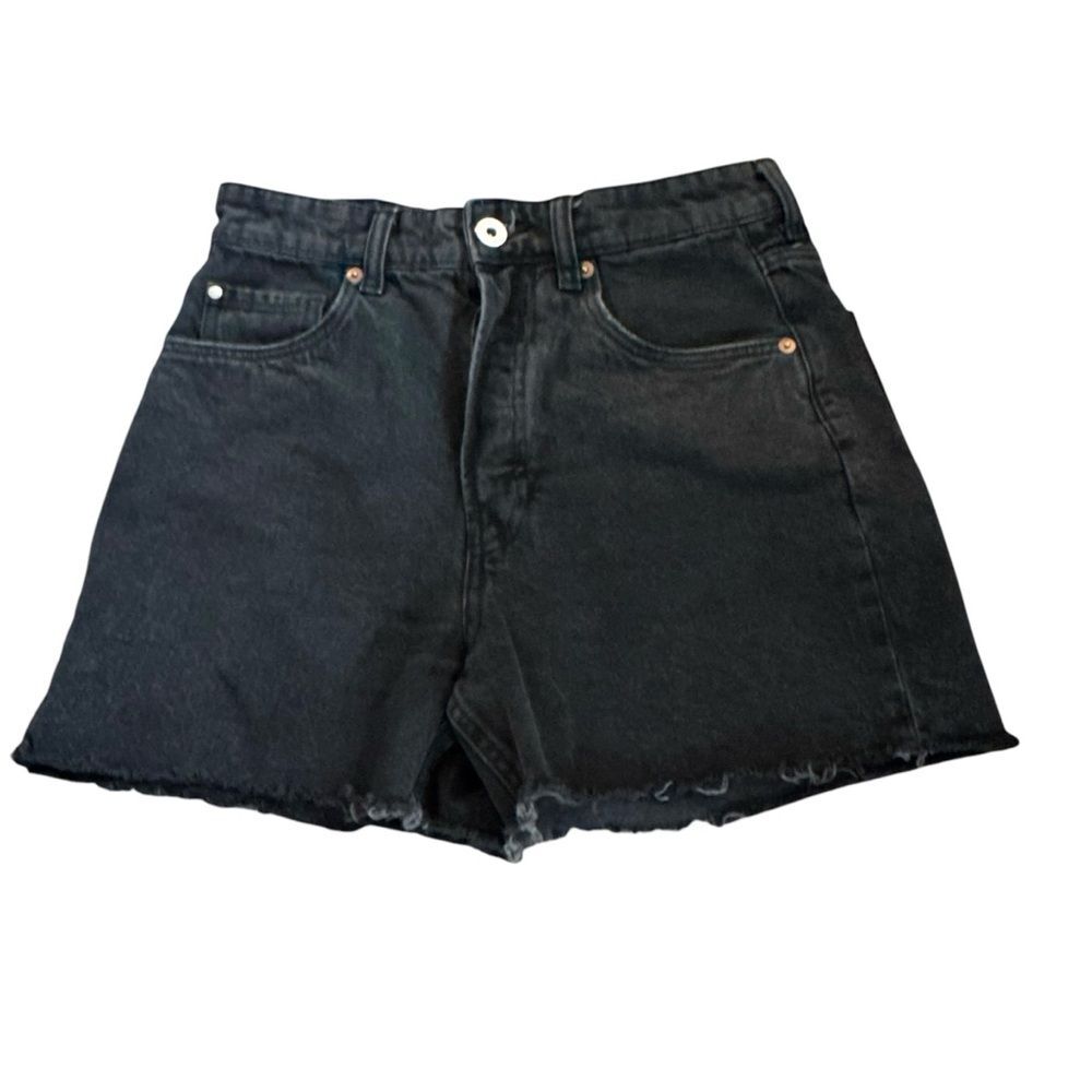H&M Black Denim Jean Cutoff Shorts